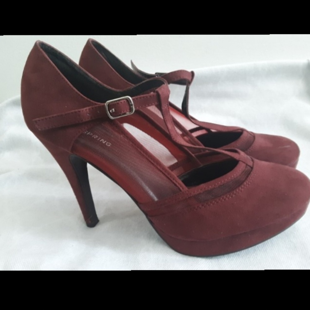 Deep Maroon heels